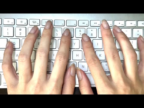ASMR Keyboard - Gentle Tapping + Scratching (NOT Pressing Keys)