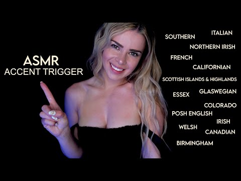 ASMR IN DIFFERENT ACCENTS & STEREOTYPES! Which Accent Makes YOU Tingle?