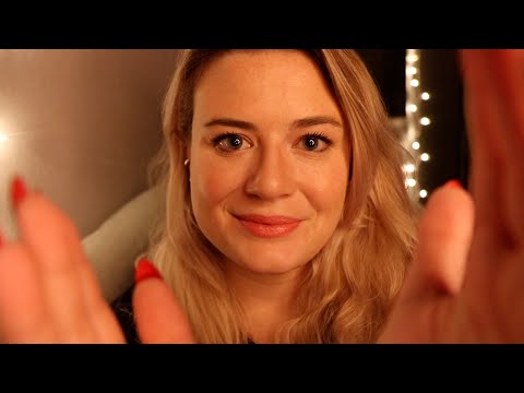 ASMR | Comforting you back to sleep 🖤 (face touching, soft whispers, calming anxiety, up close)