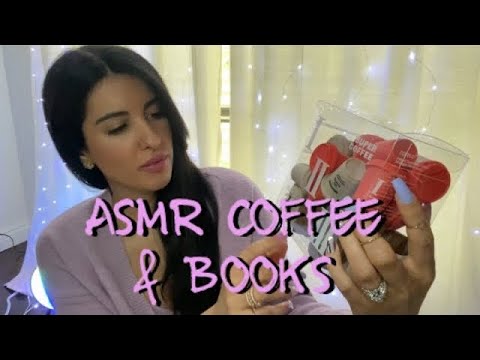 ASMR Books and Coffee - Haul / Show & Tell 📚 📕 📚 ☕️ 🧋