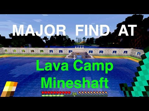 Minecraft Eps 25 - Spooky Discovery at Lava Camp Mineshaft
