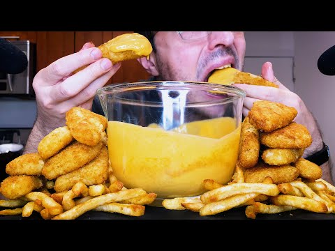 CHEESE SAUCE CHEAP FISH AND CHIPS ! * ASMR MUKBANG NO TALKING * NOMNOMSAMMIEBOY