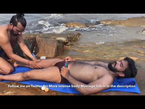 Body Massage Therapy @ Rocks by Indian Masseur Yogi To Fareed | ASMRYOGi2 | Part-2/2