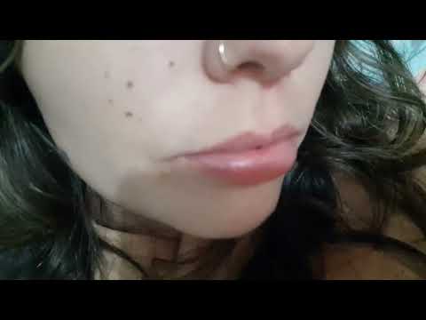 Asmr mouth sounds and scratching