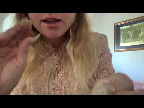 ASMR Friend Plucks Away Your Negative Energy- Fabric Scratching, Gum Chewing