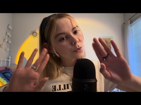 ASMR Hand sounds, visuals, rings + whispering