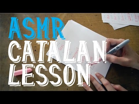 ASMR Catalan Lesson in English | LITTLE WATERMELON