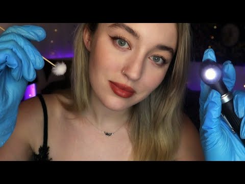 ASMR Intense Ear Cleaning💜 Wax Removal, Otoscope sounds, Etc.