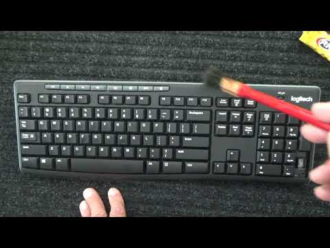 ASMR - Keyboard With a Brush Clean - Australian Accent - Chewing Gum & Discussing in a Quiet Whisper