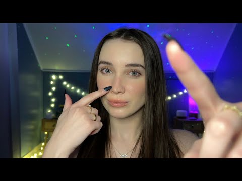 ASMR Tracing Your Face AND My Face 😌 Whispered & No Talking