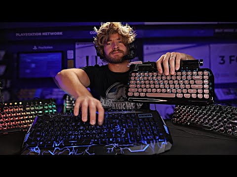 [ASMR] Lightspeed Game Store RGB Keyboards 🎮⌨️