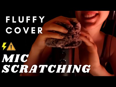 ASMR - FAST and AGGRESSIVE SCRATCHING MASSAGE | FLUFFY Mic Cover | INTENSE Sounds | Whispering