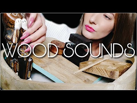 ASMR SLOW WOOD TAPPING AND SCRATCHING - SOUNDS FOR SLEEPING - NO TALKING