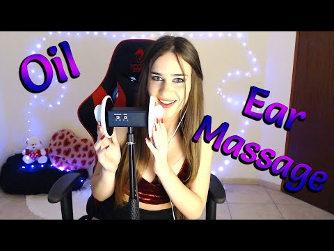 ASMR- Oil Ear Massage ❤️ (99% NO TALKING) for deep relaxation