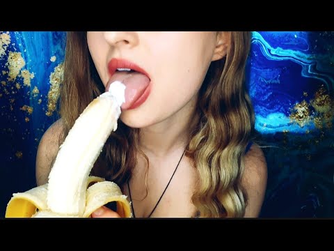 ASMR| SENSUAL BANANA YOGURT EATING/ LICKING 🔥