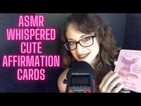 Affirmations Whispered Cute Cards ASMR for Difficult Times