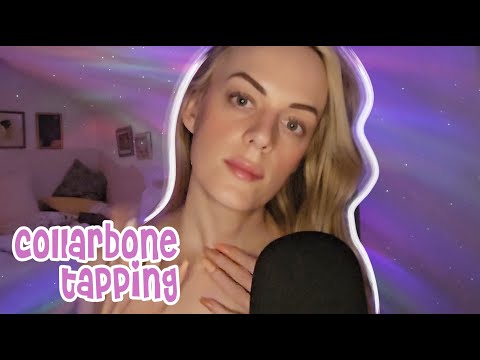 ASMR | Collarbone tapping, Skin & Fabric Scratching + Nail sounds 💅✨