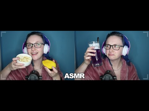 ASMR Eating My Post Run Snacks [Mango&Popcorn] Ramble About Films | Come And Relax 🏃‍♂️
