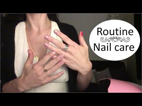 {ASMR} Ma routine nail care