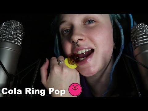 ASMR | Cola RING POP Lollipop Candy 💍👅