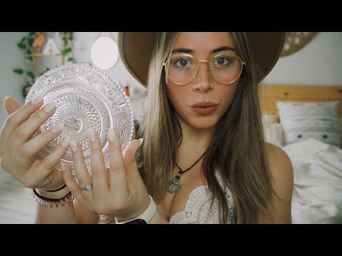 ASMR Fast Tapping & Scratching Glass (no talking)