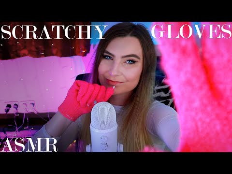 ASMR Scratchy Gloves -  dry scratchy sounds for tingles , sleep and relaxation ♡ BLUE YETI ♡