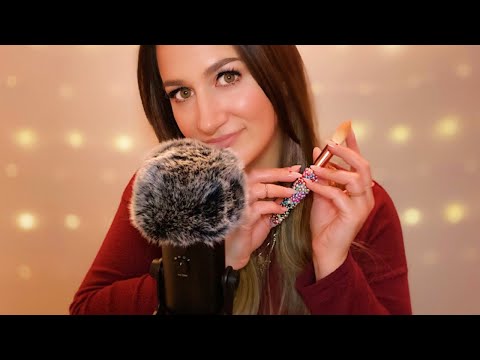 ASMR • Up Close Whispering & Gentle Scratching🌟 (Mouth Sounds) for Intense Tingles
