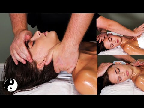 [ASMR] Easing Kim's Neck Pain By Relaxing Her Muscles and Reducing her Stress [No Talking][Music]