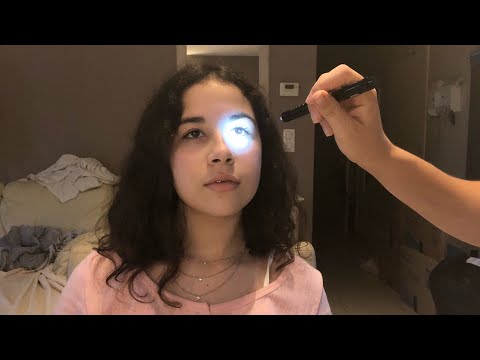 ASMR| Cranial Nerve Exam on real person