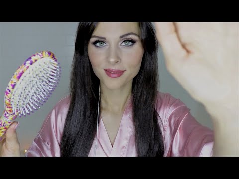 ASMR BRUSHING YOUR HAIR SOFTLY TALKING ABOUT DREAMS 💙