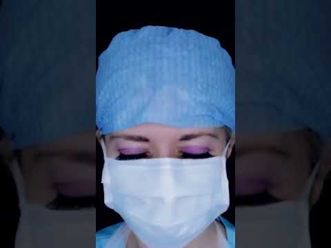 ASMR Surgical Latex Glove Try-On #shorts