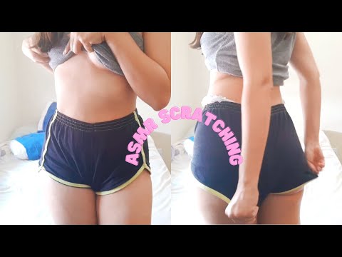 ASMR | Fast FABRIC Sounds | Scratching my outfit | Skin and BODY tapping