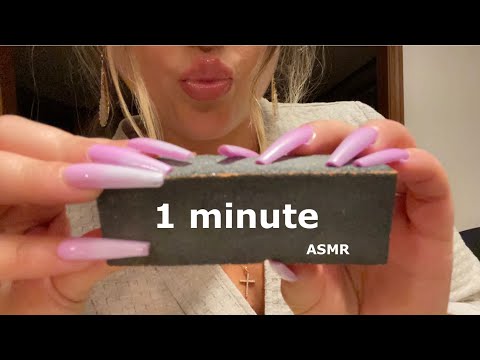 1 minute ASMR - Doing your  nails FAST & aggressive so you’re not late to your date!  💅🏻