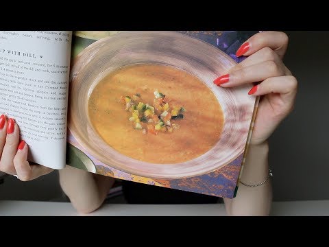 ASMR Whisper Page Turning | Plan Healthy Recipes With Me | 1 Hour