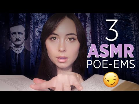 3 ASMR Poe-Ems 😏 - WHISPER READING + BOOK SOUNDS