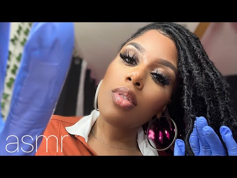 ASMR | Face Massage w/ Oil & Latex Gloves (Comforting Personal Attention)