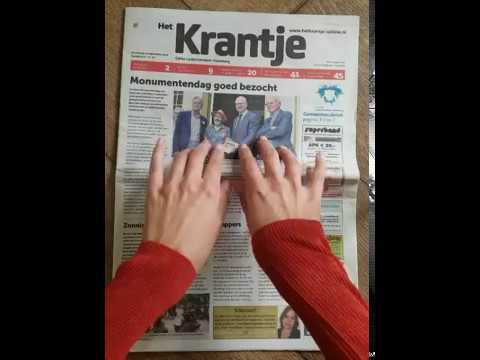 ASMR- ♡Tracing Whispering and Page turning♡|Dutch Newspaper|Sweet Dreams|Finger Tracing|