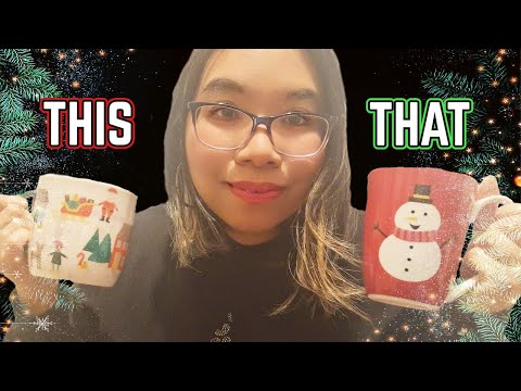ASMR THIS OR THAT CHRISTMAS DECORATIONS (Triggers, Whispering) 🎄☃️  [Roleplay]