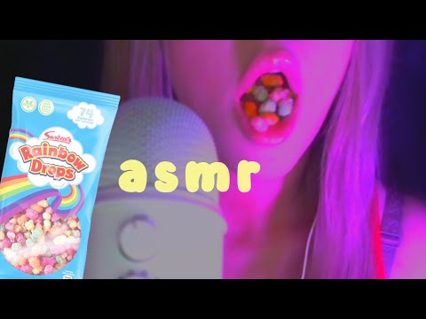 ASMR 🌈 eating rainbow drops with your girlfriend.