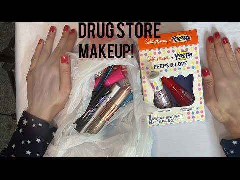ASMR Drug Store Makeup Haul - (Rummaging ) Through Plastic Bag |Crinkles!