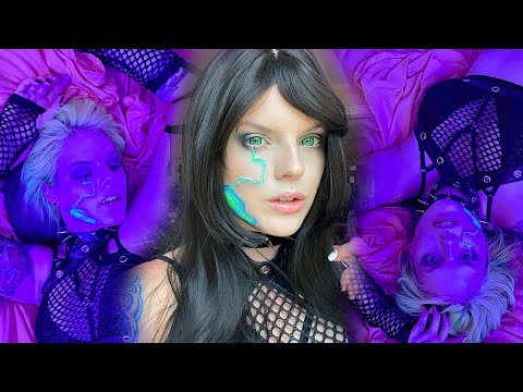 Glowing Cyberpunk Makeup Tutorial
