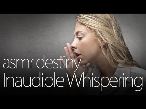 ASMR Inaudible Whispering ~ Sound Triggers (3D, binaural)