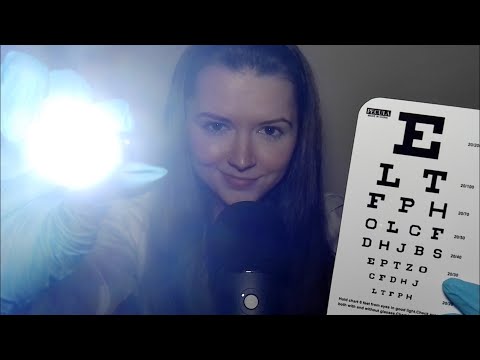 ASMR Eye Exam 👁️  ~ Light Triggers ~ Spoken Medical Doctor Roleplay