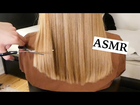 ASMR Relaxing Haircut, Hair Straightening & Hair Brushing (No Talking)
