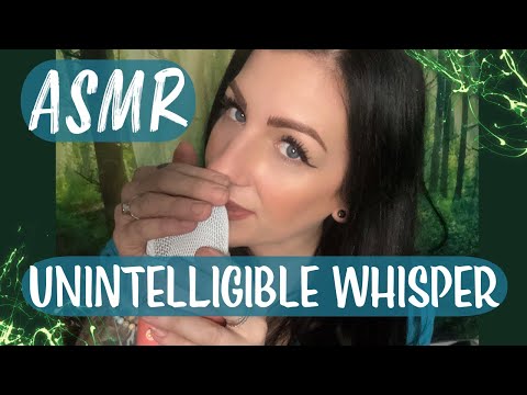 💚🎙️🤍 ASMR Unintelligible Whisper With Mouth Sounds 🤍🎙️💚