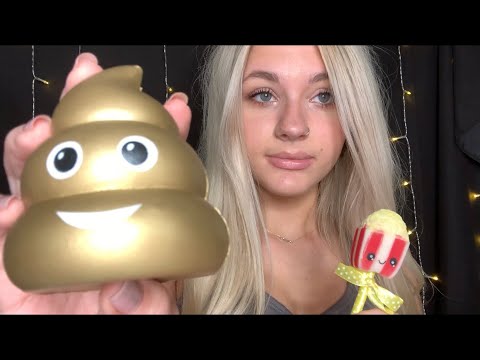 ASMR Squishies With Close Whispering/ Inaudible Whispering