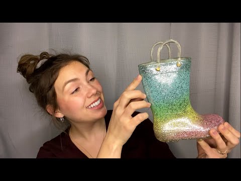 ASMR~ Clothing Store Roleplay 👗👟🦋 (fabric sounds, tapping, personal attention to objects)