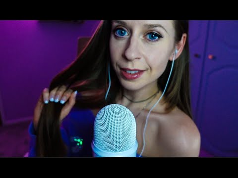 ASMR Sleep Inducing Hairplay 💇🏻‍♀️ w/ hand movements & wooden hairbrush scratches