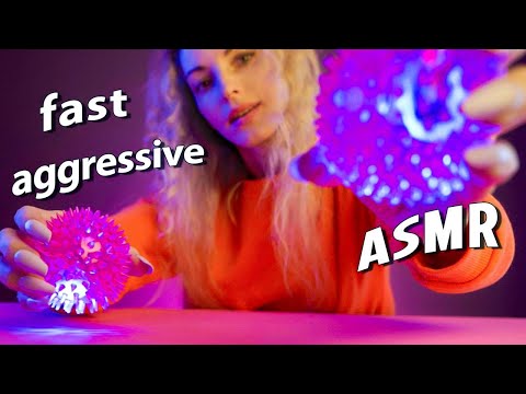 ASMR Fast Aggressive Intense Tingly Triggers Chaotic Random ASMR
