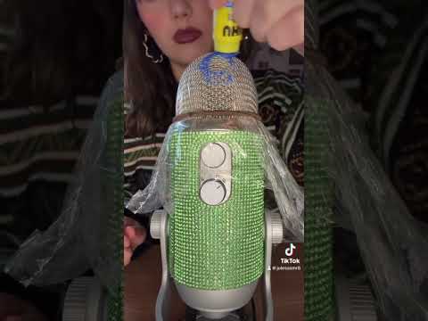 Glue On Mic Trigger #asmr #tingles #satisfying #glueasmr